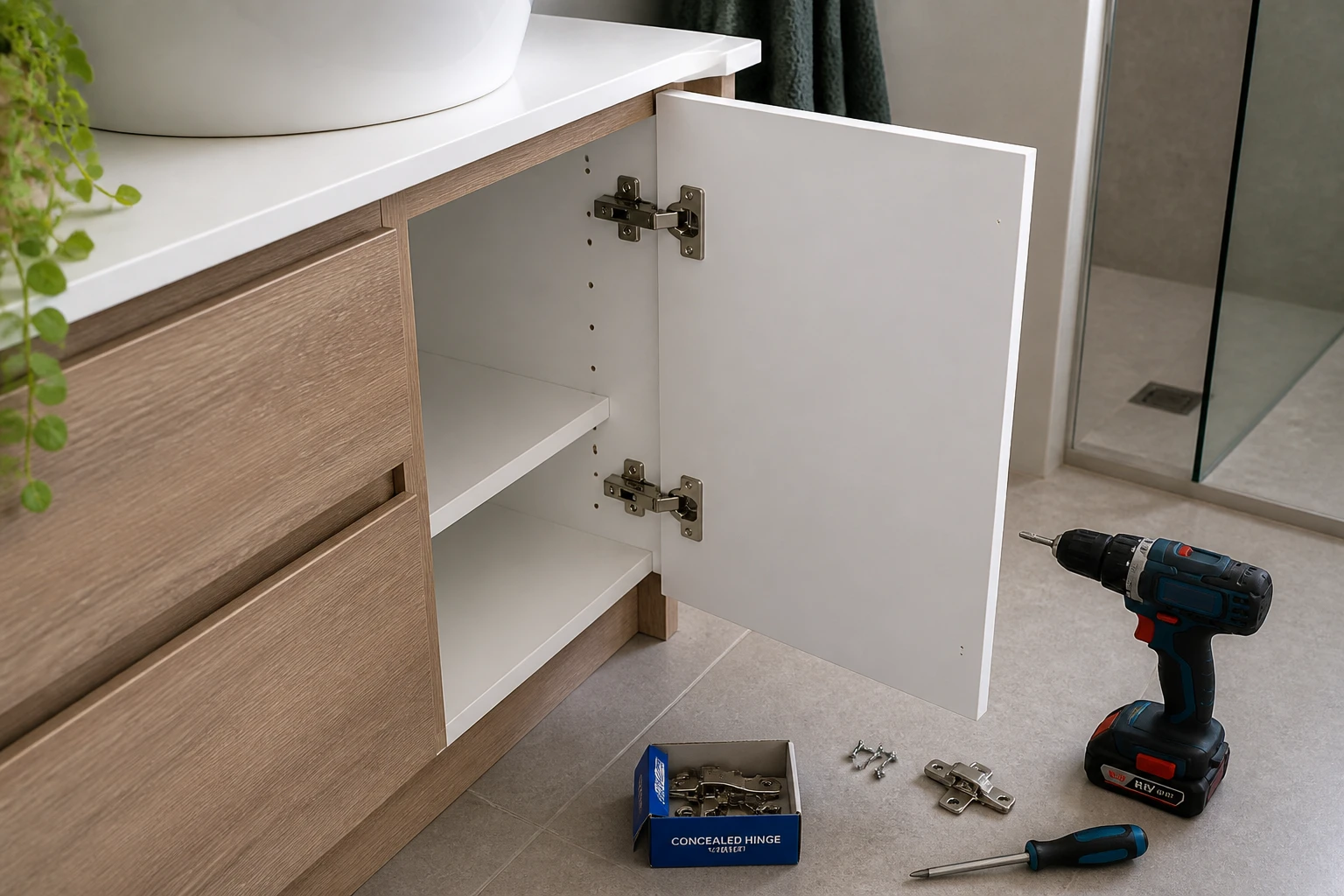 Changer une porte de meuble de salle de bain : le guide pratique