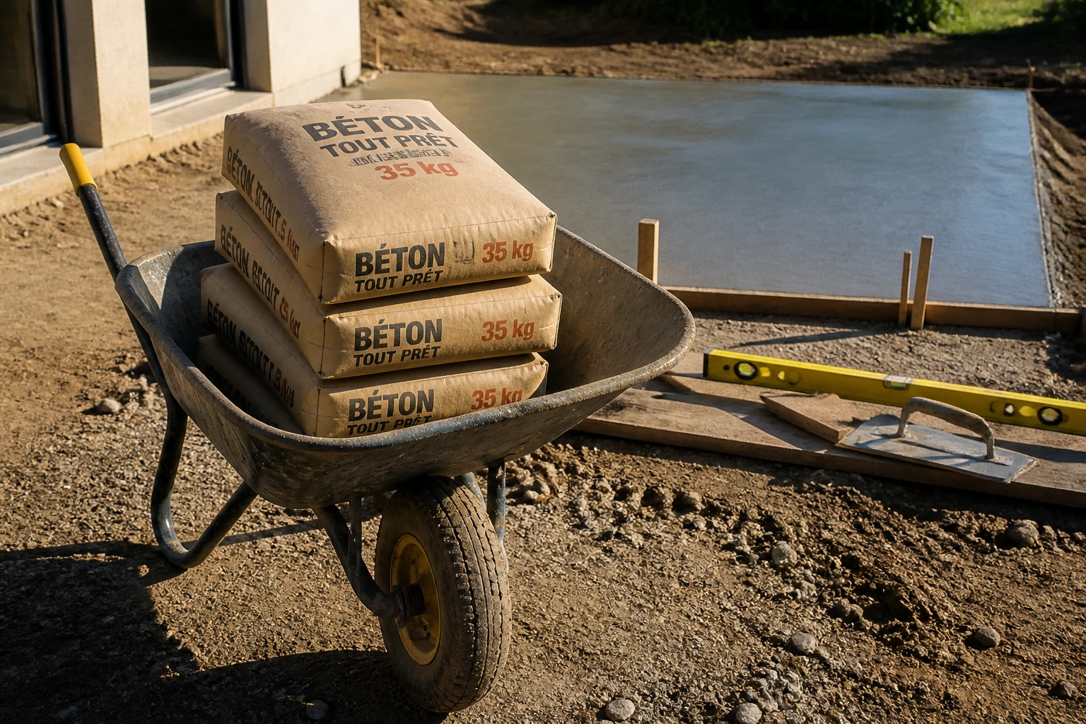 Combien de sacs de béton tout prêt pour 1 m² : le guide complet