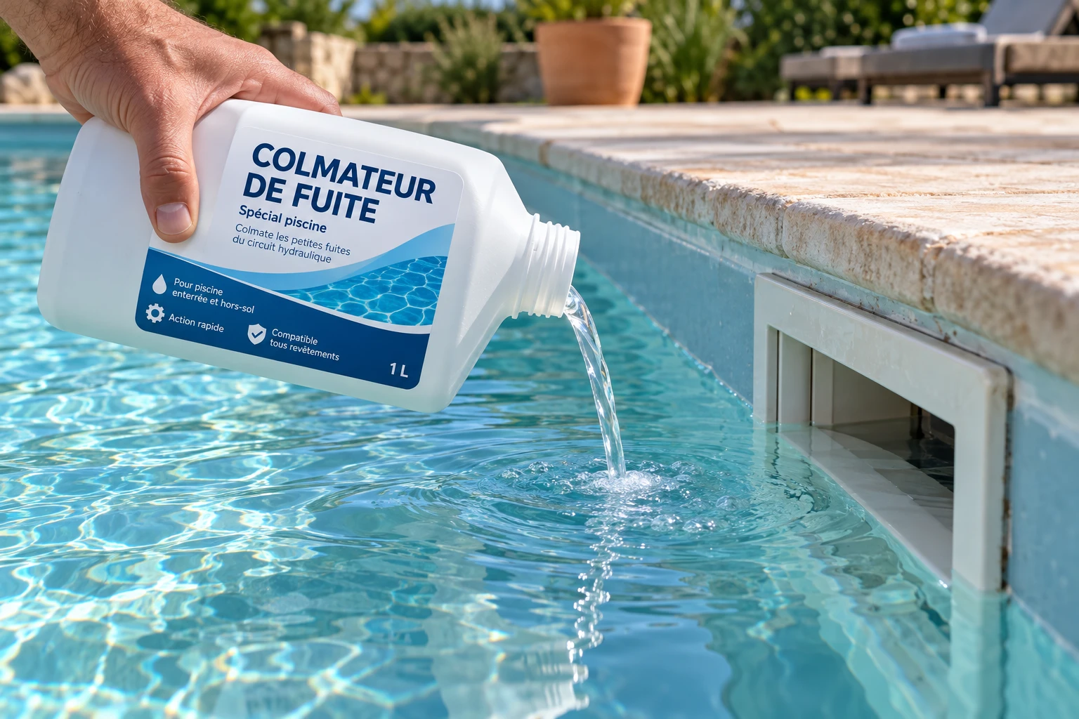 Colmateur de fuite piscine : mon avis selon le type de fuite