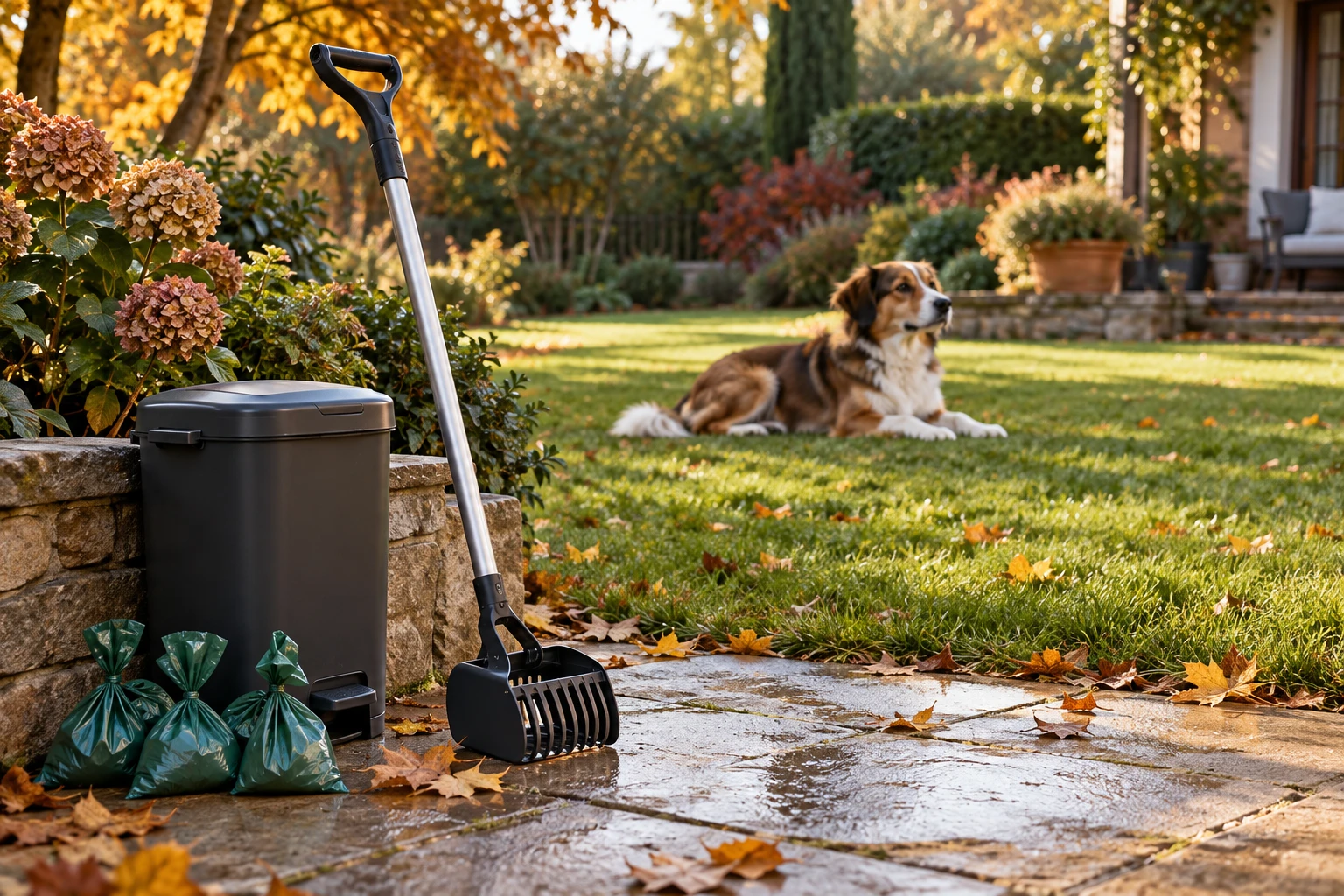 Que faire des crottes de chien dans le jardin : mon choix