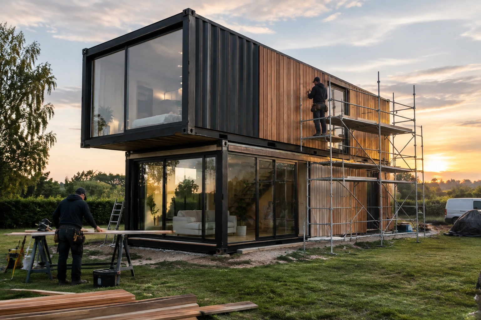 Maison container prix : de 1 400 à 3 000 € par m² clé en main